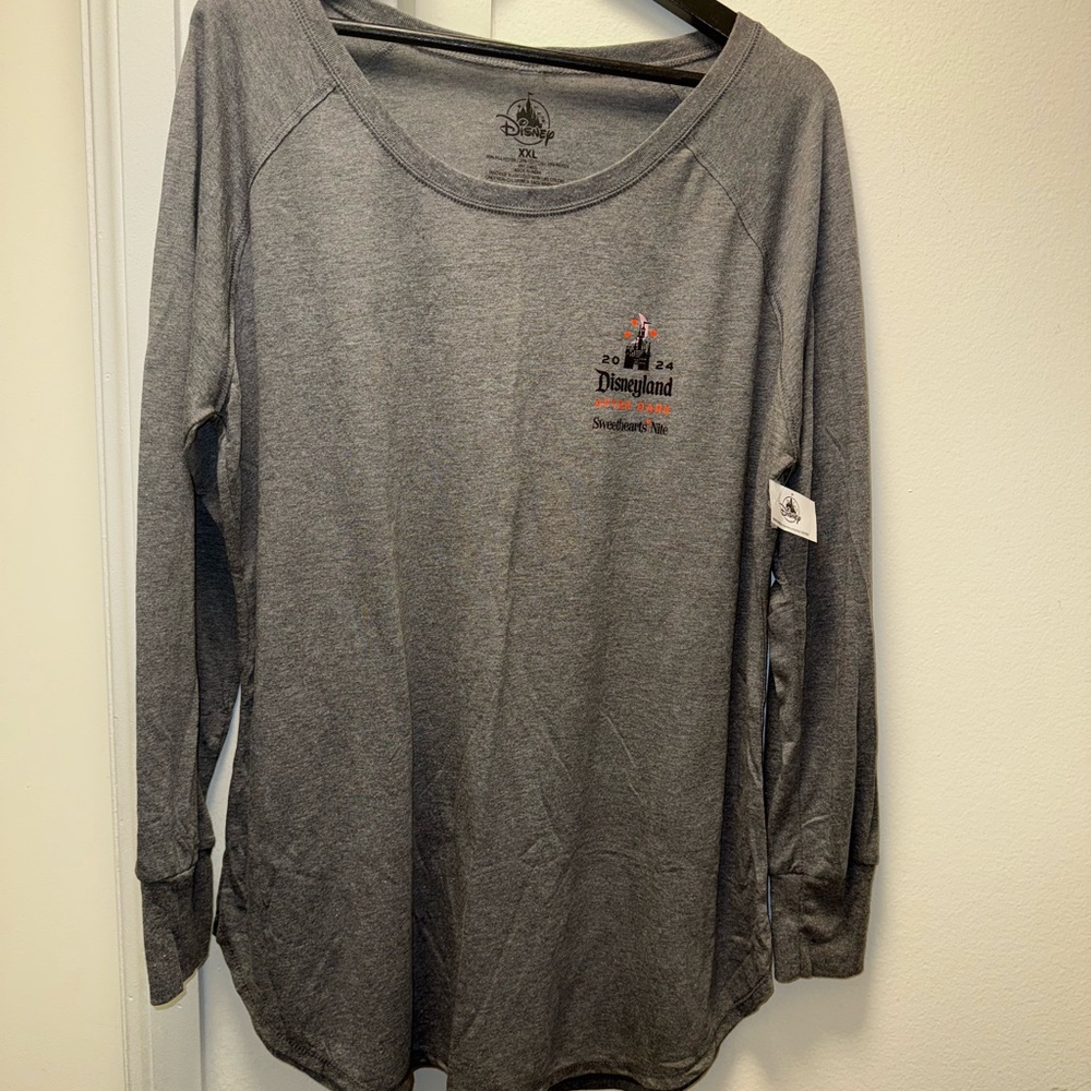 2024 Disneyland Sweetheart Nite Dark Gray Tee XXL